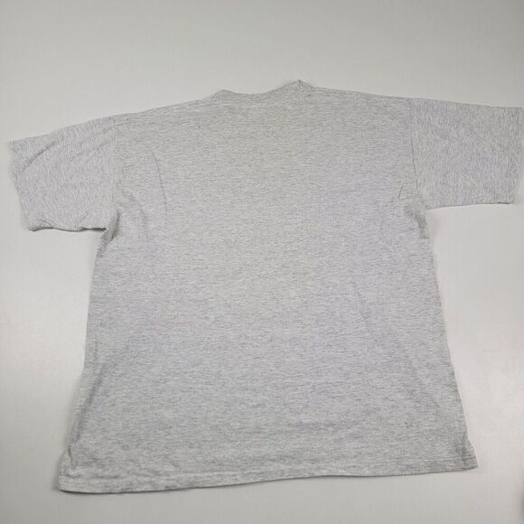 Vintage Cat Shirt Mens Large White Kitten 90s T Tee Distressed S/S - Picture 9 of 12